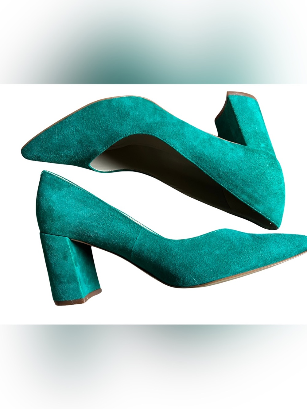 Marc Fisher Suede Block Heel Pumps